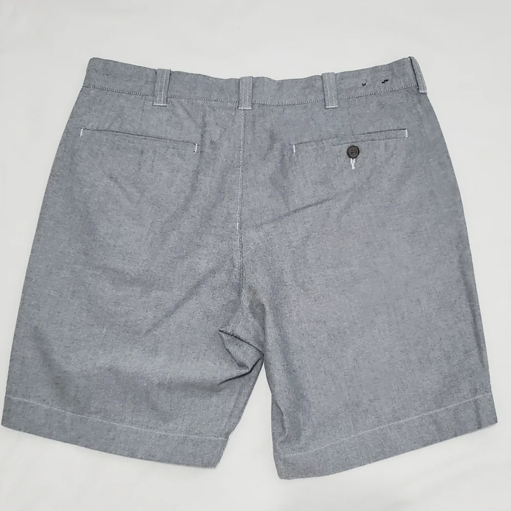 J. Crew Gramercy Gray Cotton Shorts 33 Waist